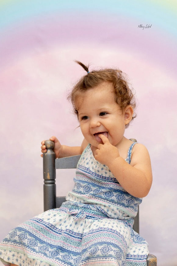 Sfondo Con Nuvole Arcobaleno Rosa Per Fotografia D810