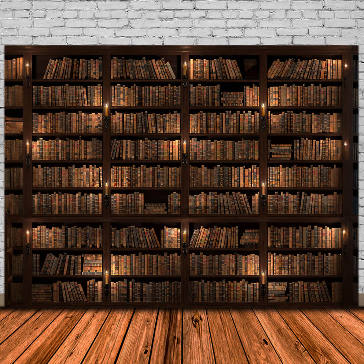 Candele Da Scaffale Ritorno A Scuola Sullo Sfondo DBD7-18