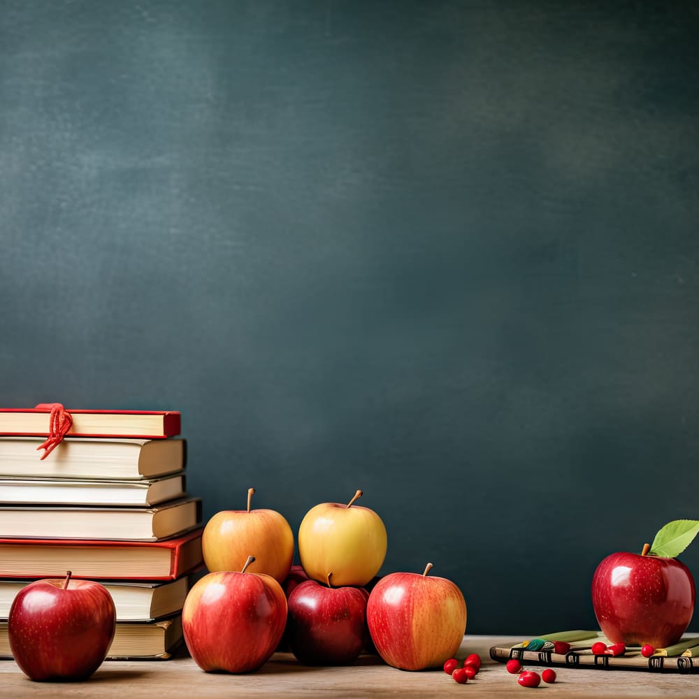 Libri Sulla Lavagna Sfondo Del Ritorno A Scuola DBD7-21