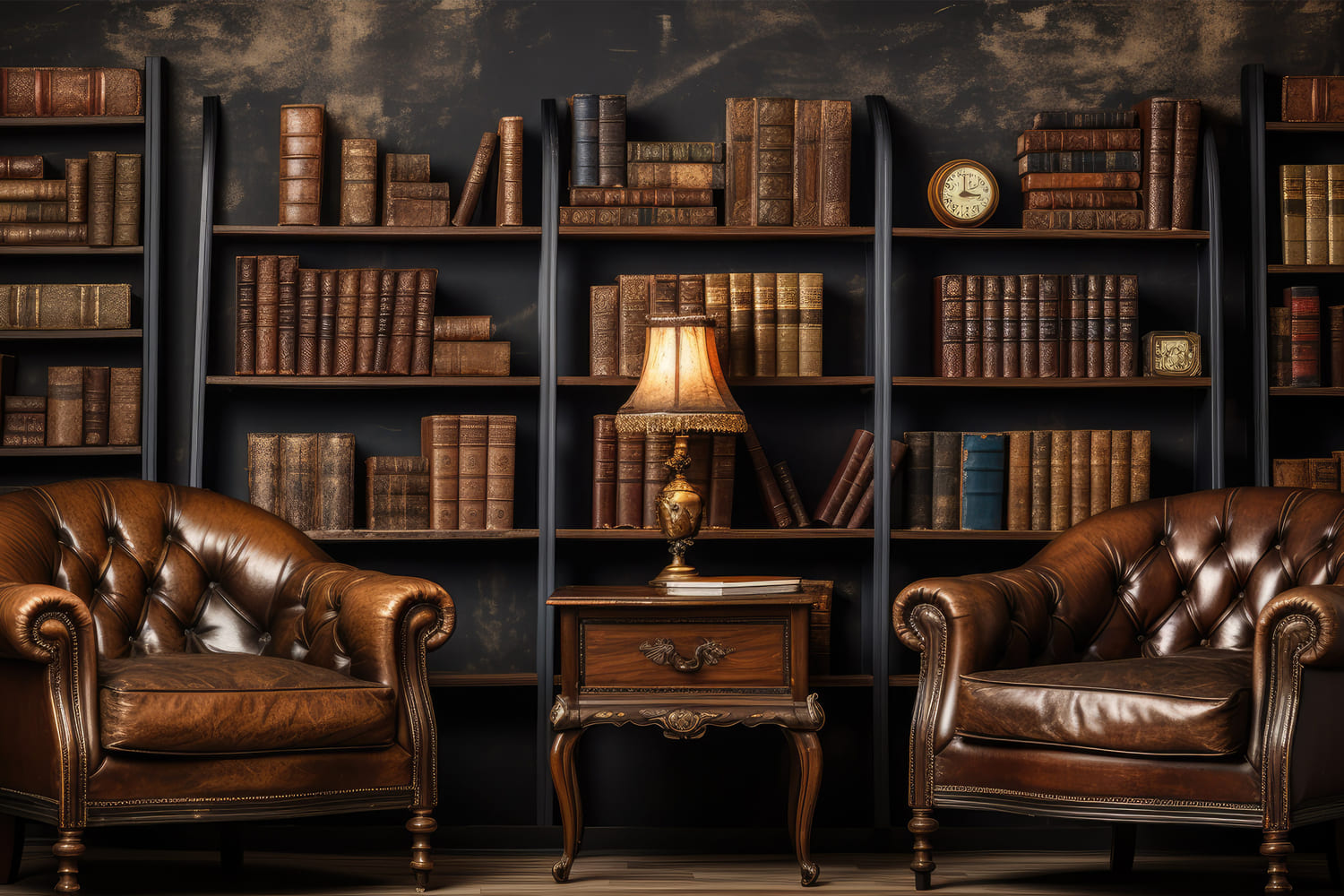 Fondale Per Divano Libreria Classica Ritorno A Scuola DBD7-35