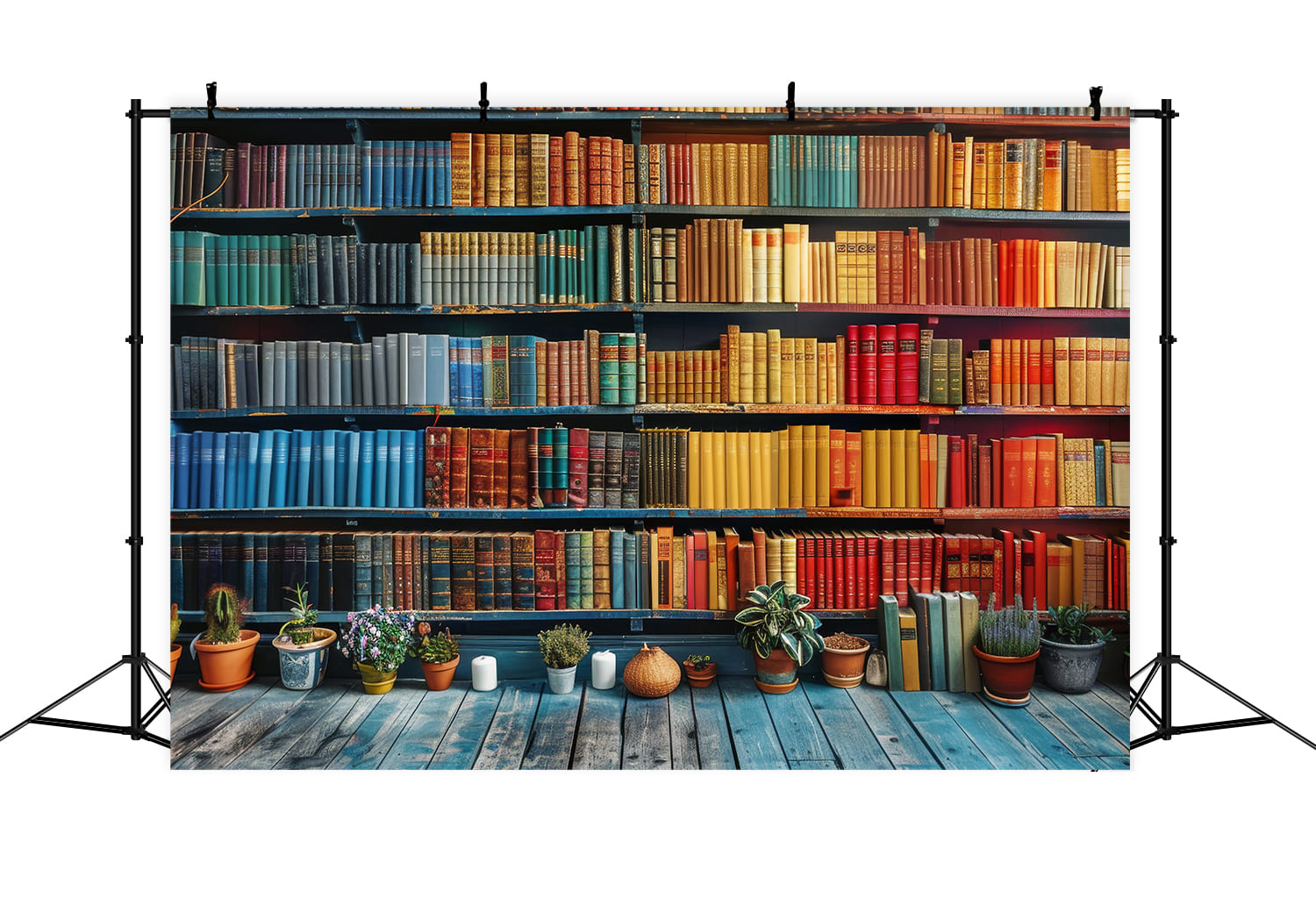 Sfondo In Legno Per Libreria Vintage Ritorno A Scuola DBD7-38