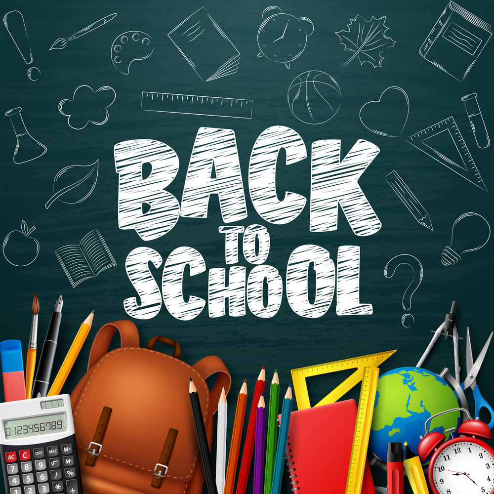 Sfondo Fotografico Con Graffiti Sulla Lavagna Per Il Ritorno A Scuola DBD7-4
