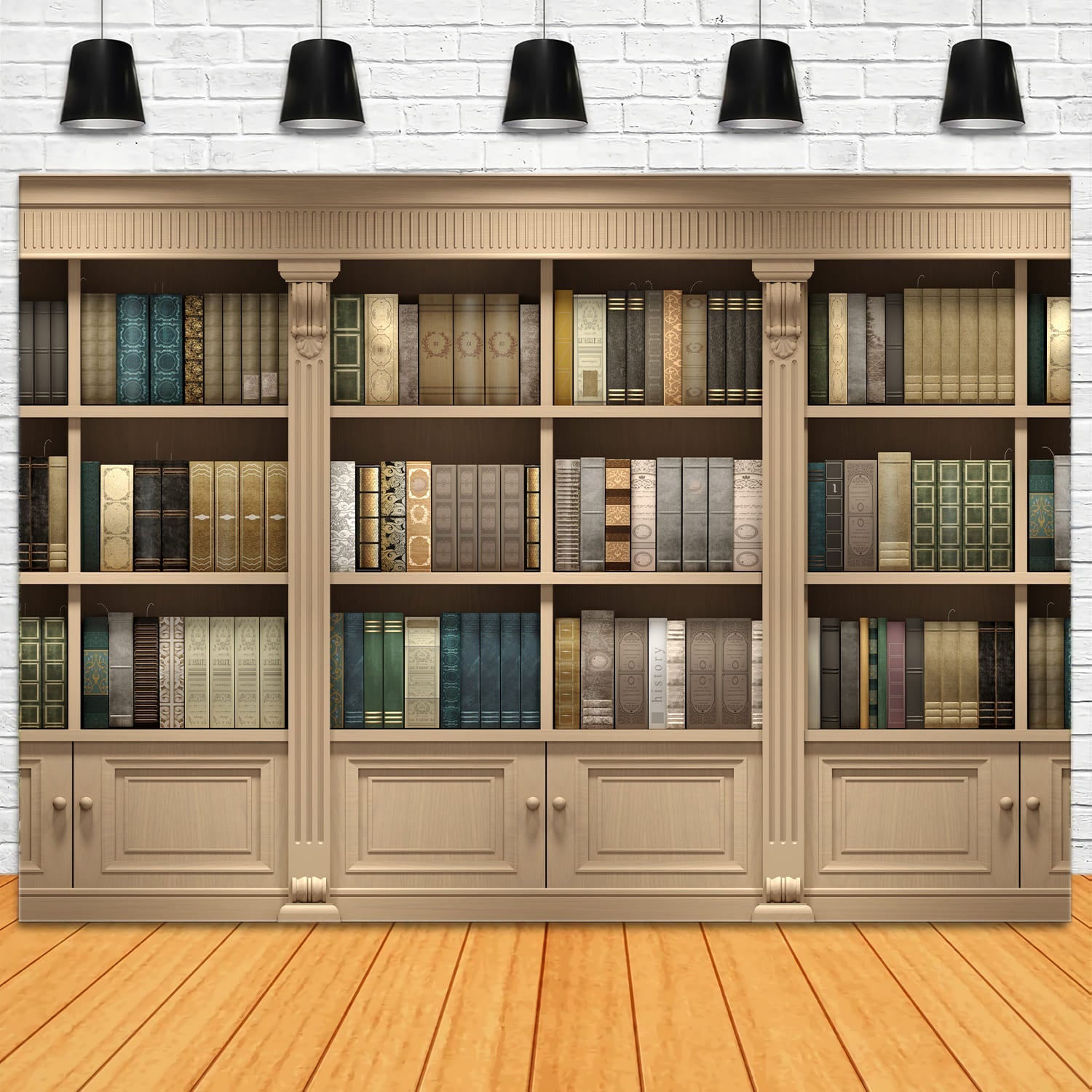 Libreria Da Parete In Legno Sfondo Ritorno A Scuola DBD7-44