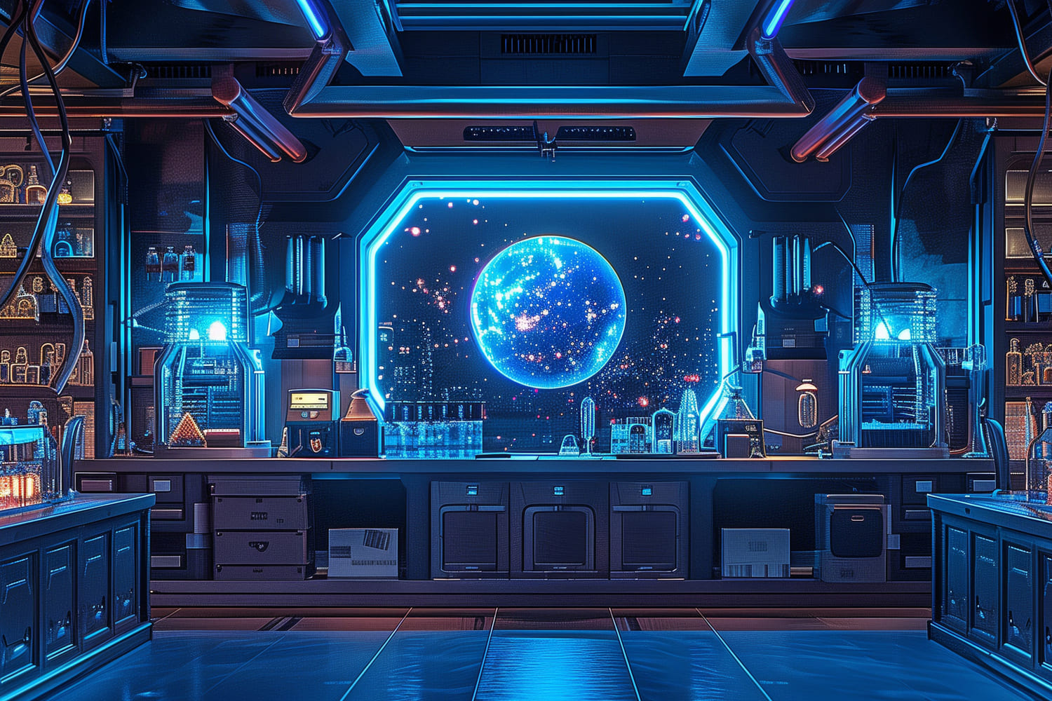 Laboratorio Di Scienze Ritorno A Scuola Sfondo DBD7-52