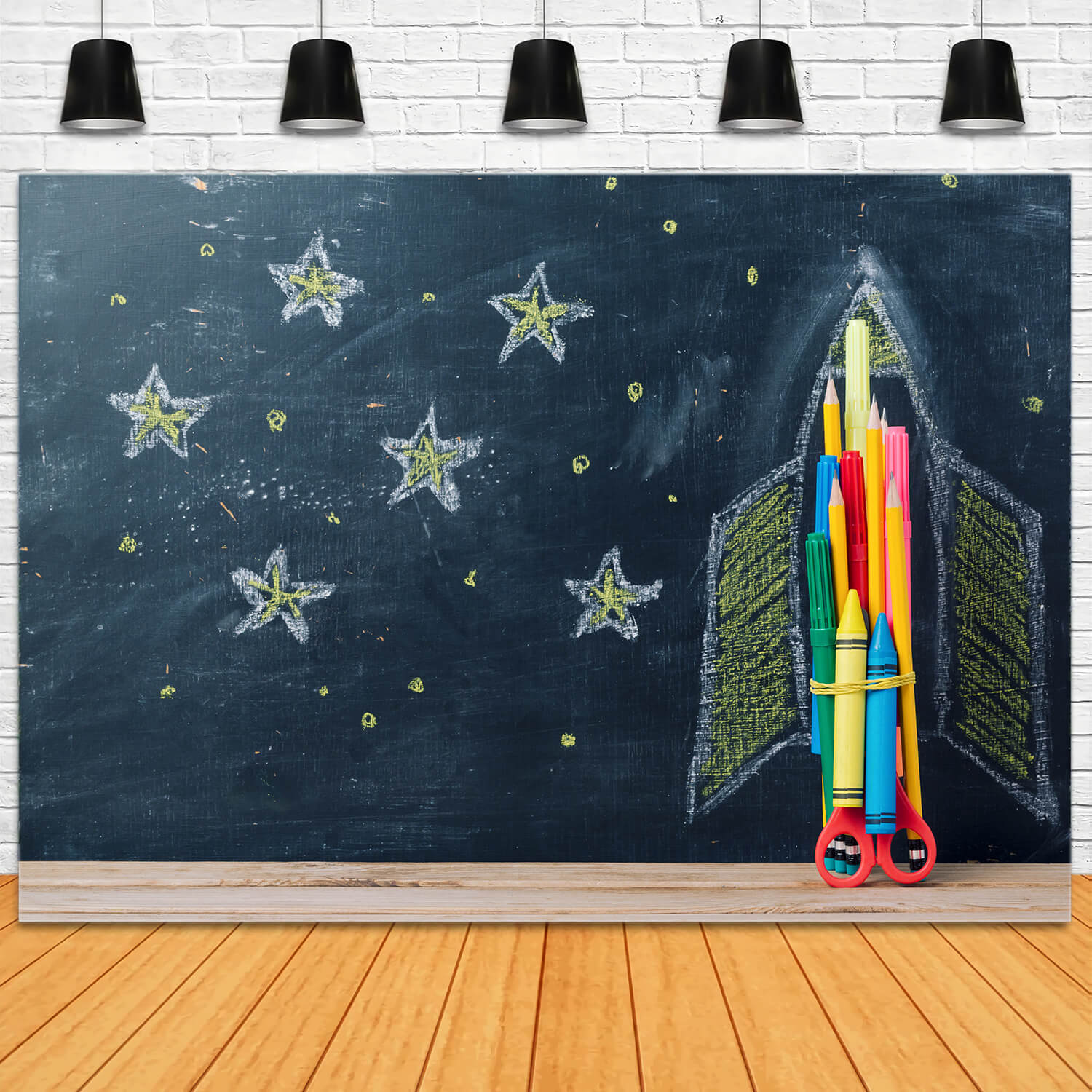 Disegni Di Stelle Di Astronavi Ritorno A Scuola Sullo Sfondo DBD7-69