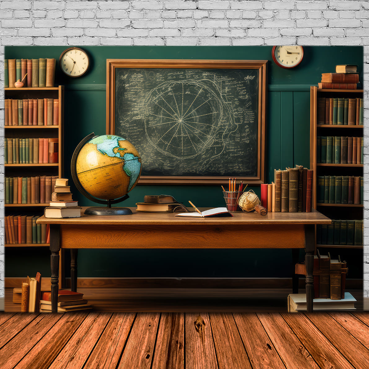 Ritorno A Scuola Sfondo Del Globo Dell'Aula DBD7-81