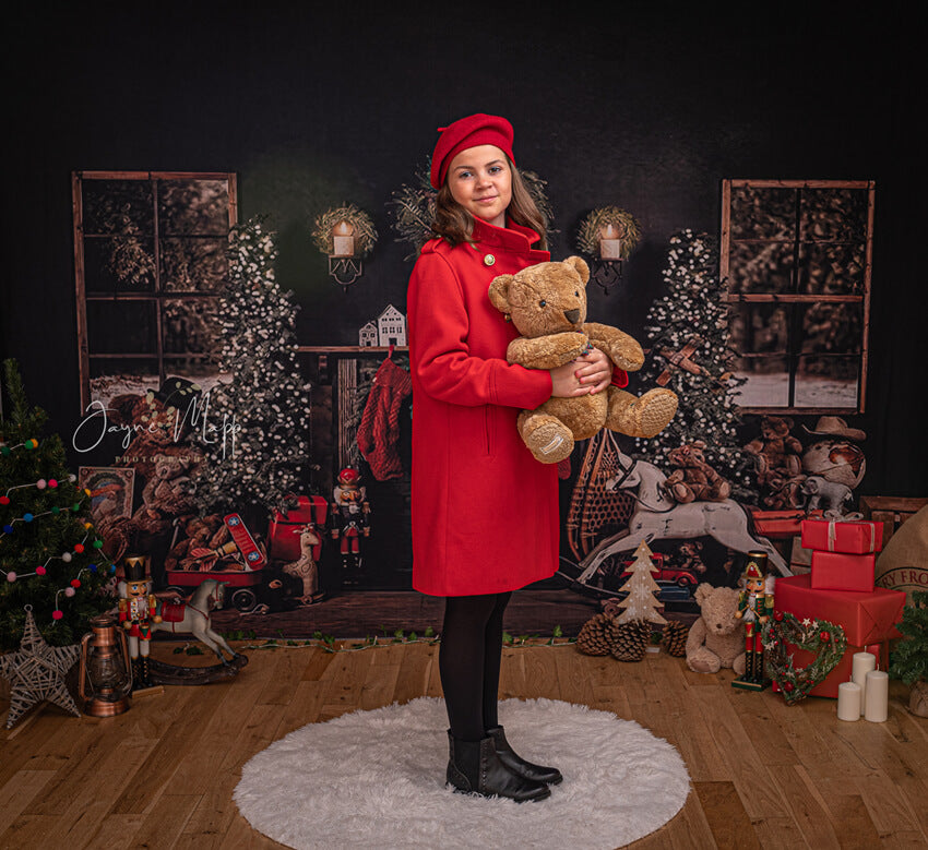 Sfondo Decorativo Per La Stanza Degli Alberi Di Natale Per La Fotografia G-1434
