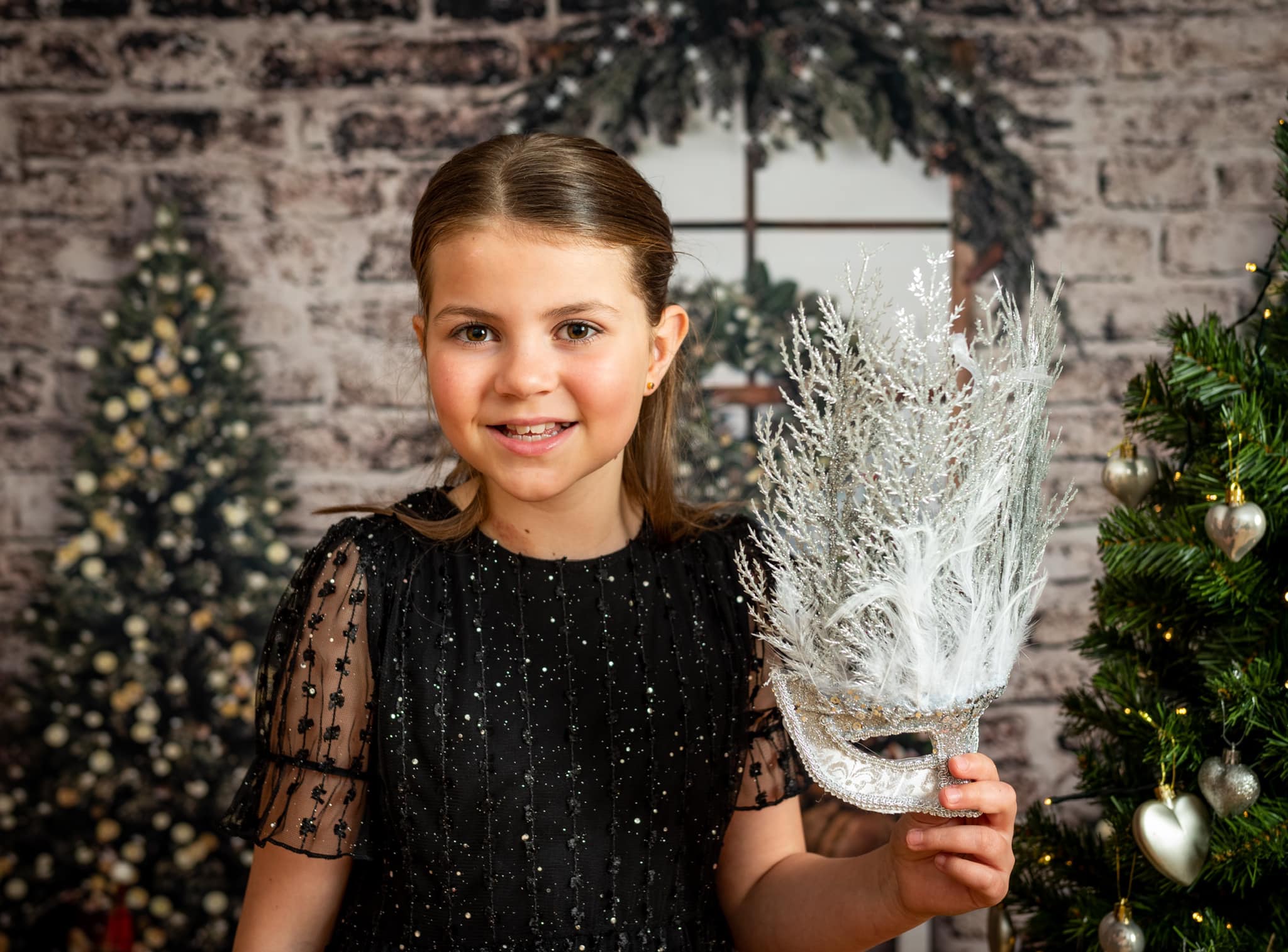Sfondo Natalizio Da Parete Con Albero Di Natale Per Decorazione G-1459