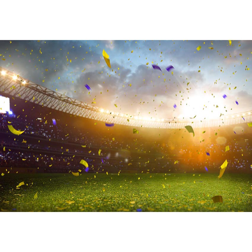 Sfondo Fotografico Stadio Coriandoli Verde Prato Campione G-679