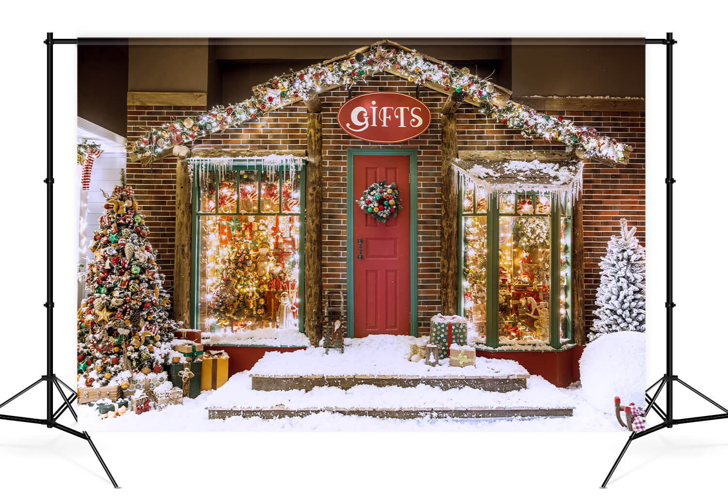 Regali Di Natale Fondali Fotografici Casa Di Marzapane KAT-28