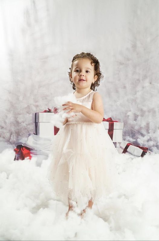 Sfondo Fotografico Con Regali Di Neve Per Albero Di Natale KAT-38