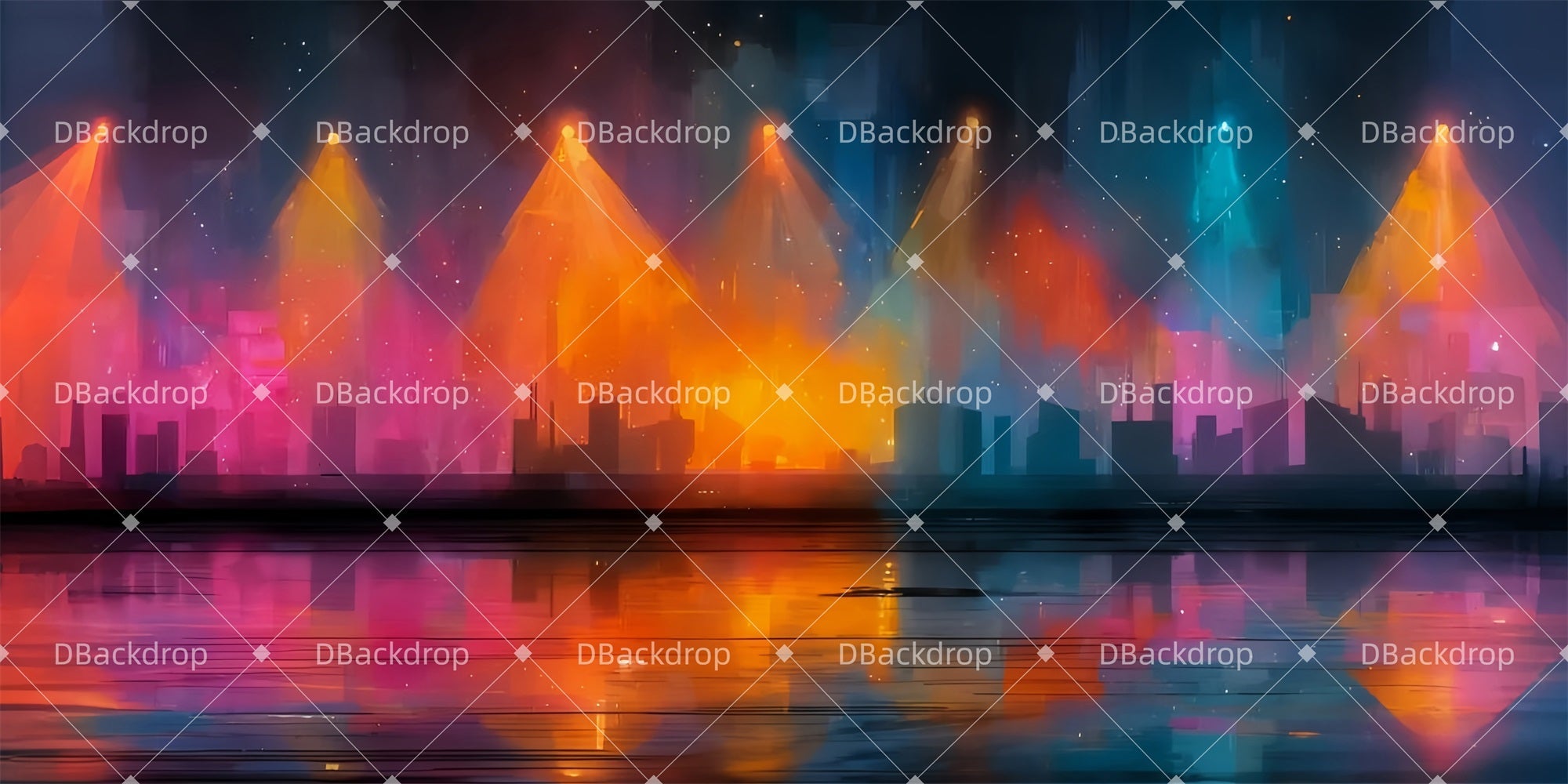 Fondale Per Palcoscenico Di Broadway Fondale Per Teatro Vibrante LXX510-T26