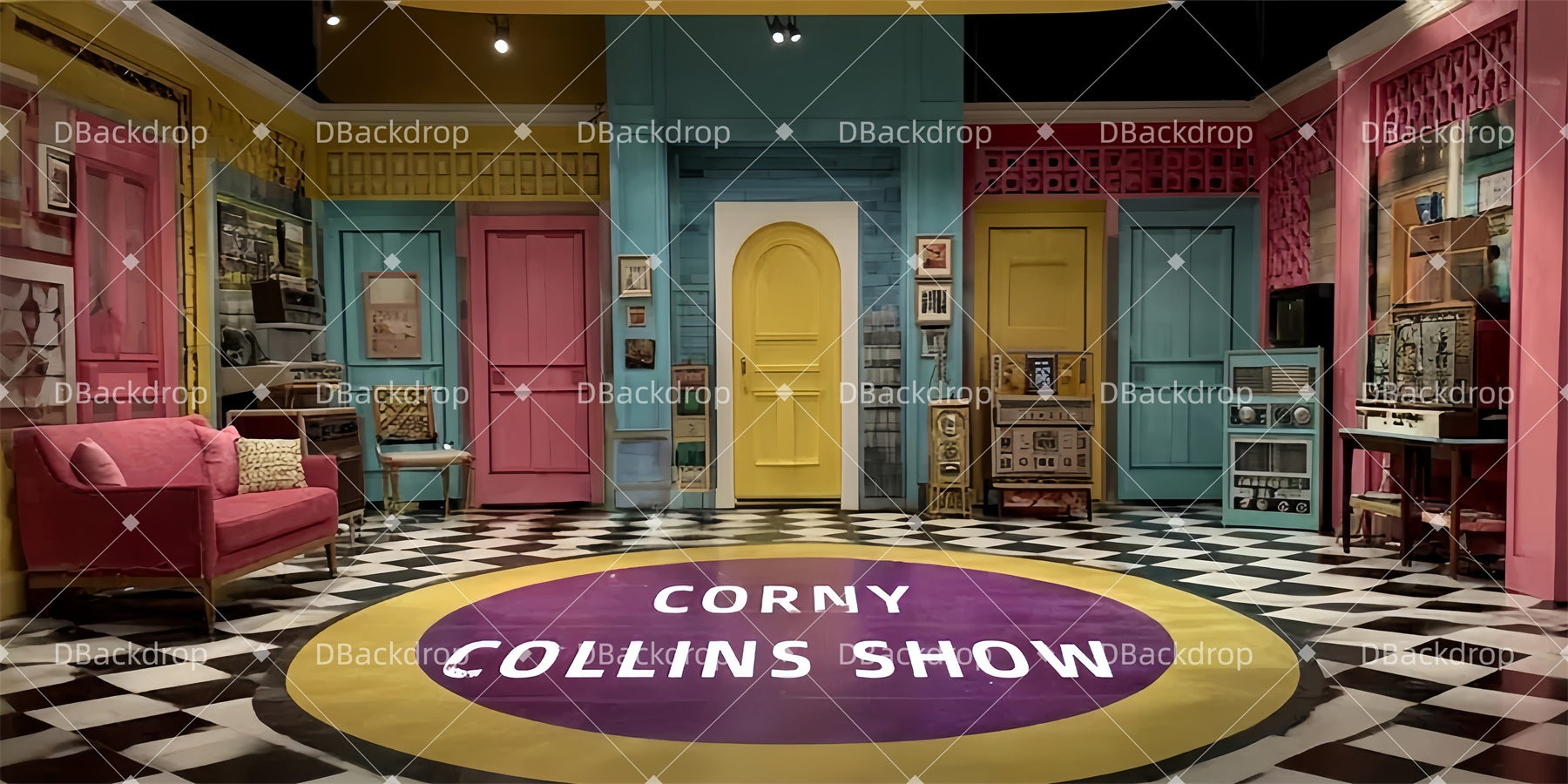 Sfondi Per Saggi Di Danza Sfondi Per Studi Televisivi Retrò LXX510-T30