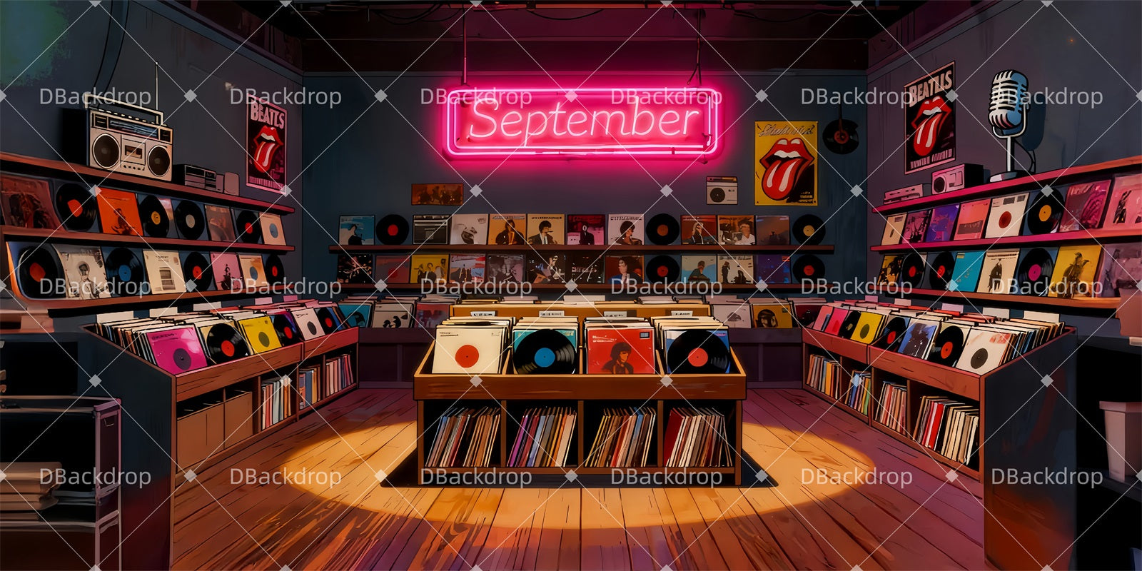 Sfondi Per Spettacoli Scolastici Sfondo Per Sala Di Registrazione Retrò LXX510-T35