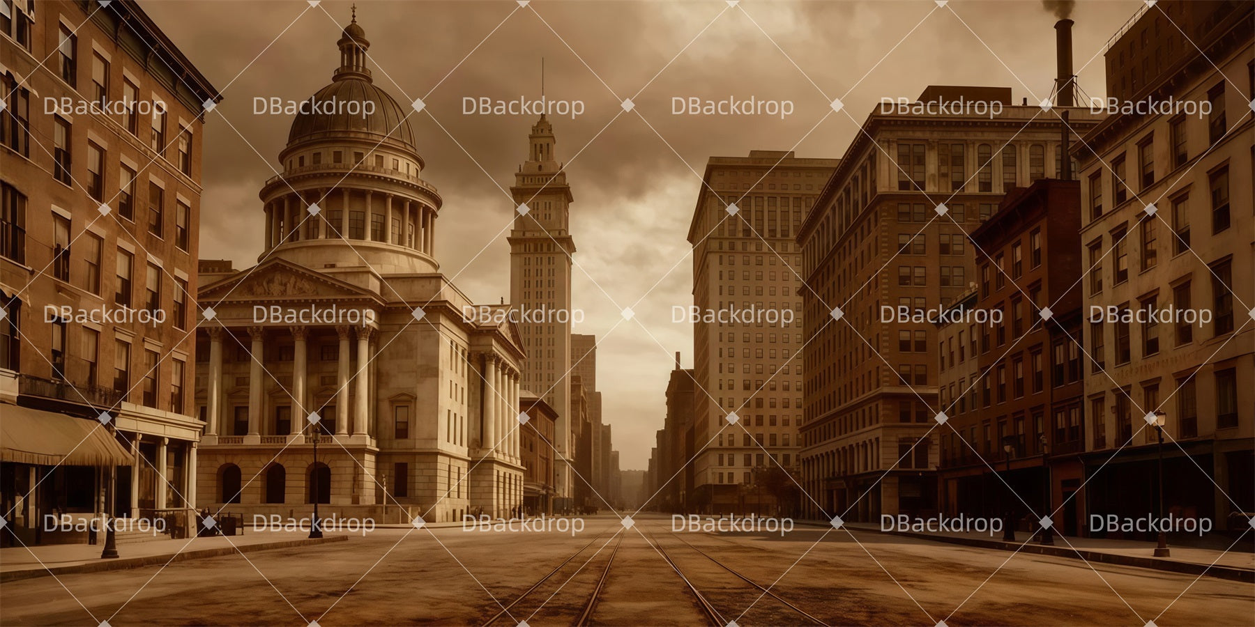 Fondali Teatrali In Vendita Fondale Per Palcoscenico Di Piazza Storica Della Città LXX511-T33