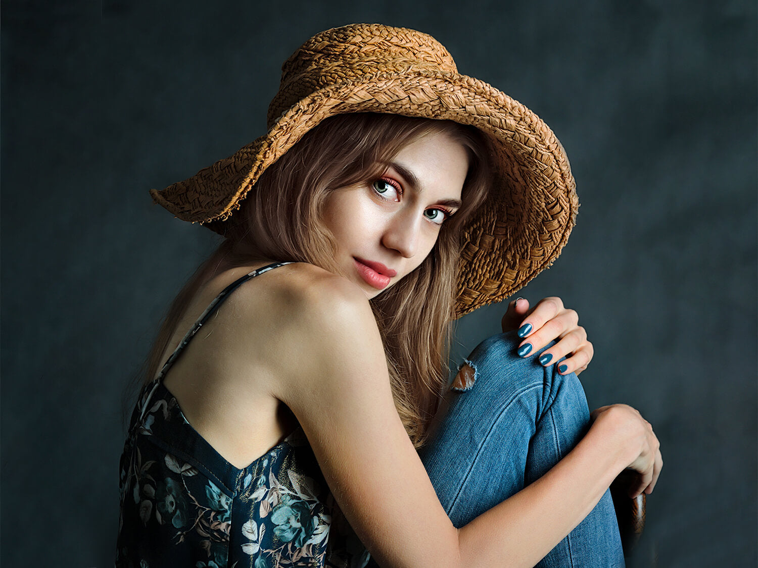 Sfondo Fotografico Astratto Sfumato Blu M5-12