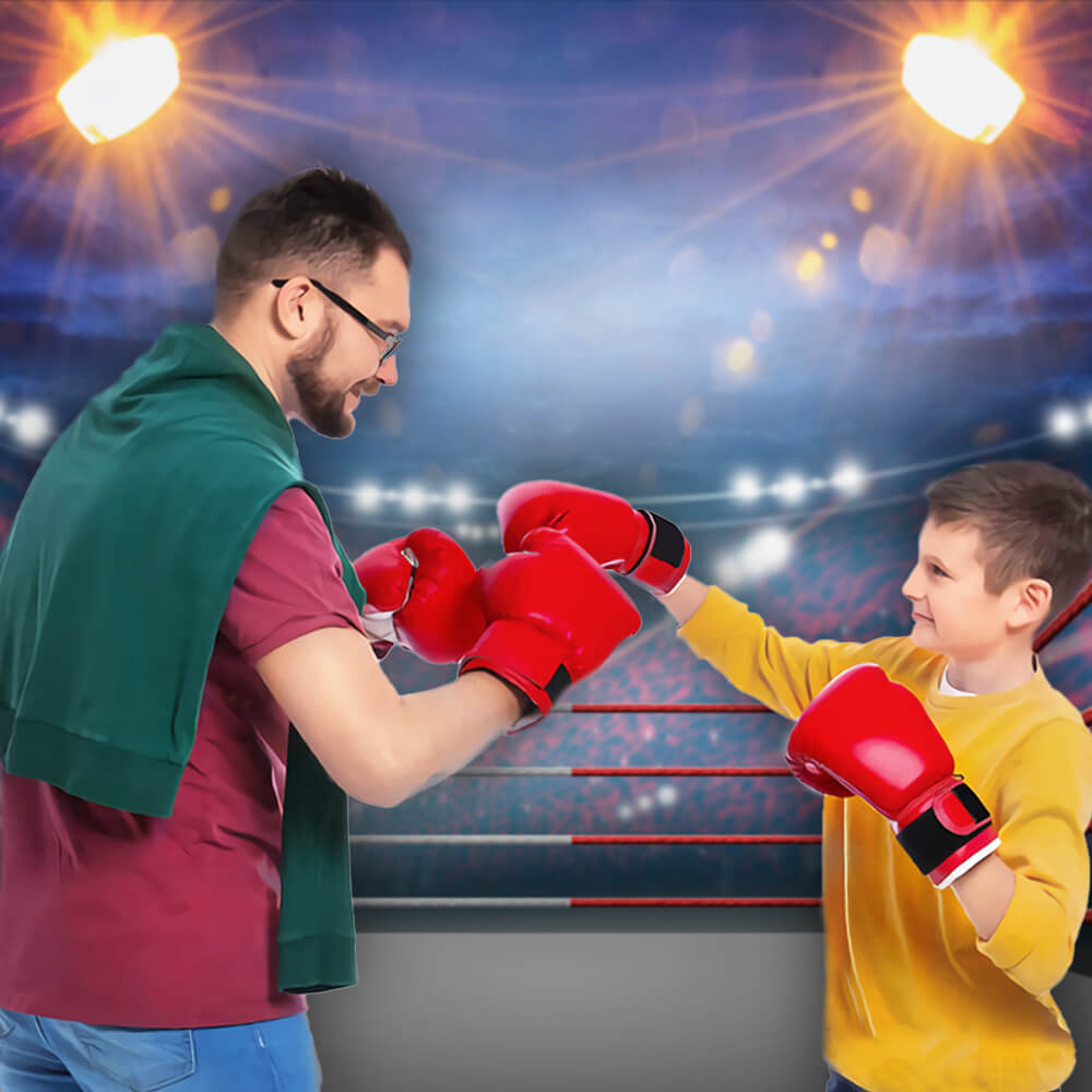 Sfondo Di Sport Di Wrestling Dello Stadio Di Incontro Di Boxe M-51