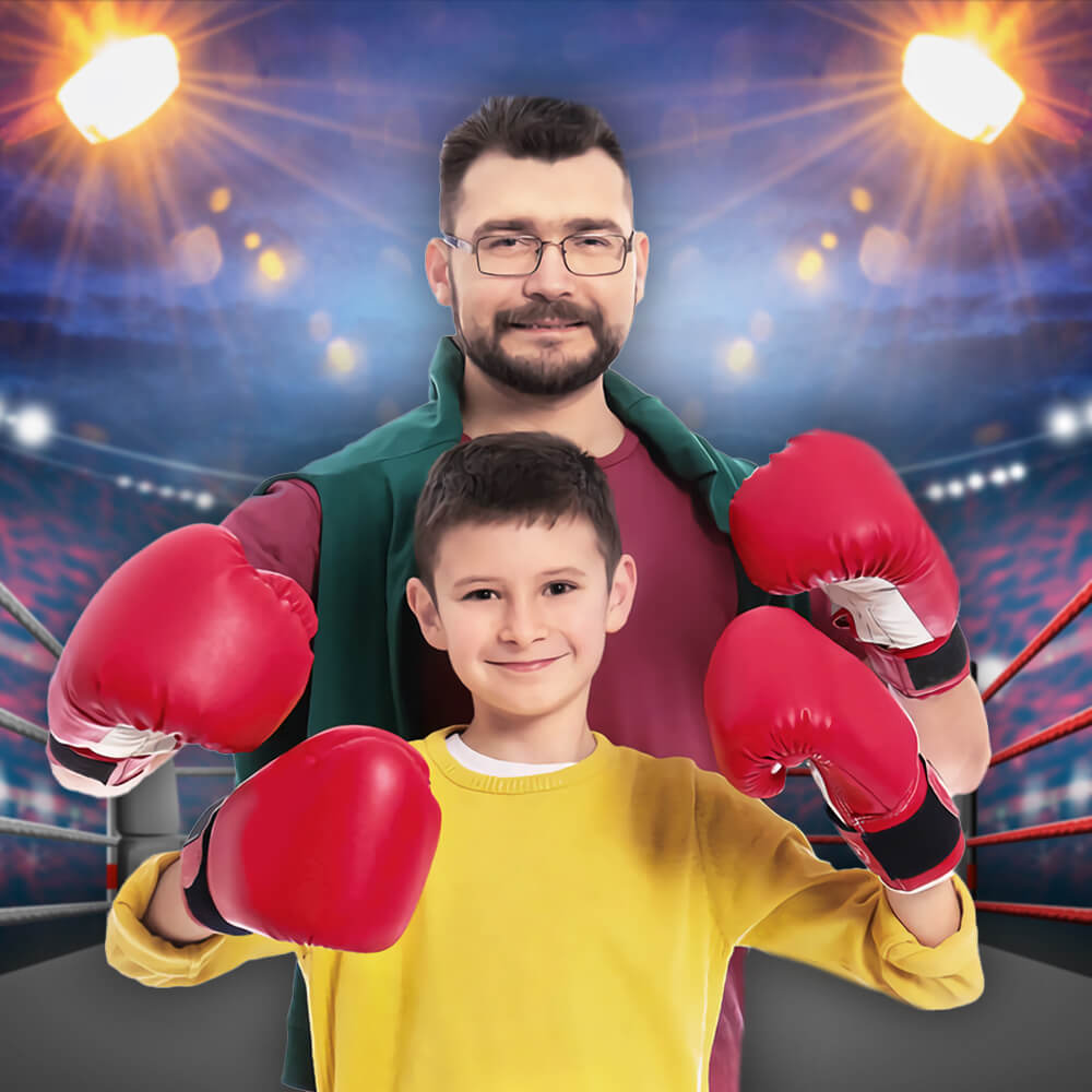 Sfondo Di Sport Di Wrestling Dello Stadio Di Incontro Di Boxe M-51