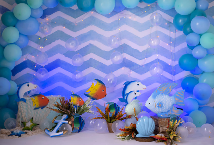 Sfondo Fotografico Di Piante Ittiche Subacquee M-88