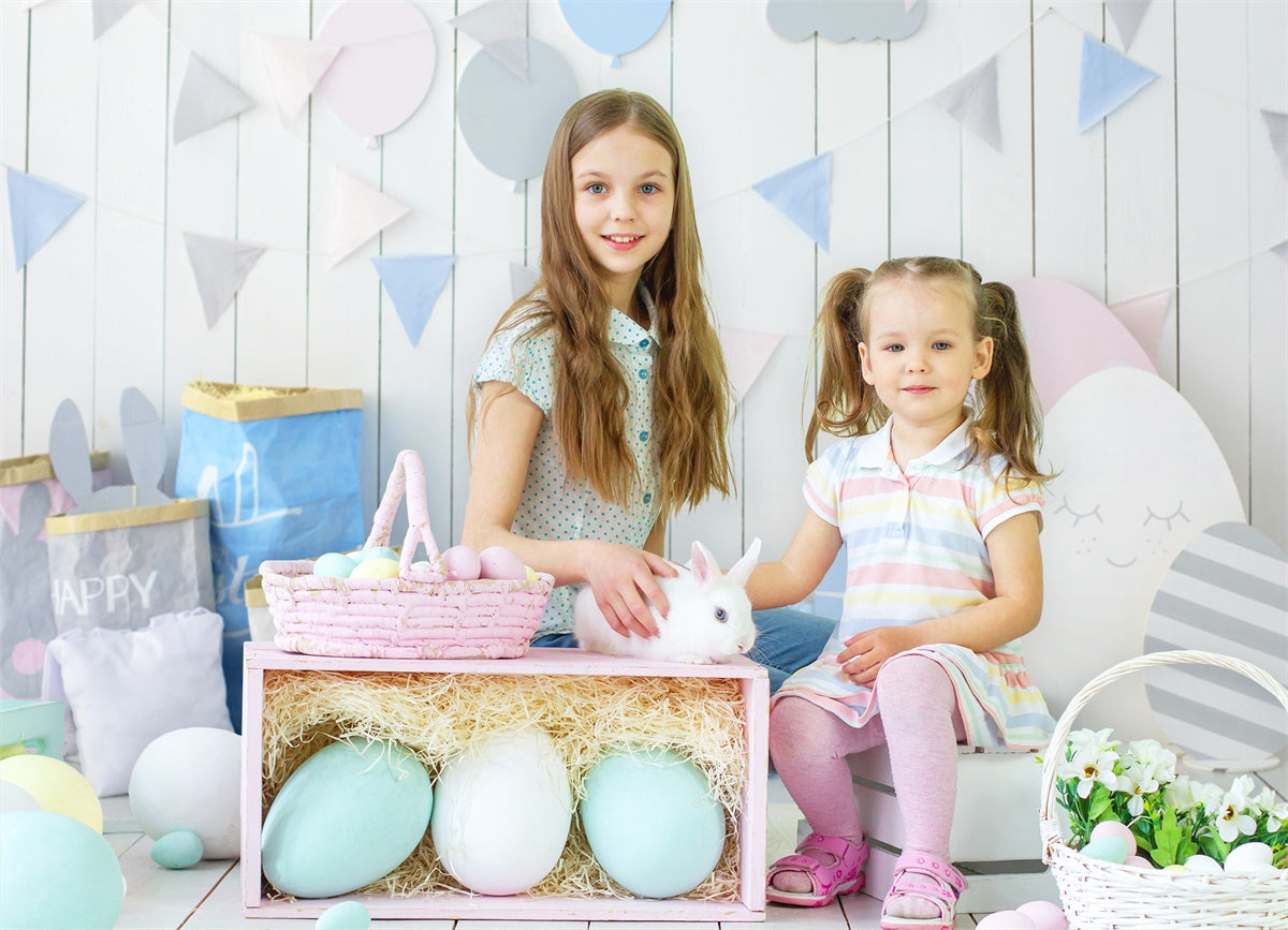 Morandi Colori Uova Di Pasqua Tavola Di Legno Fondali M1-15