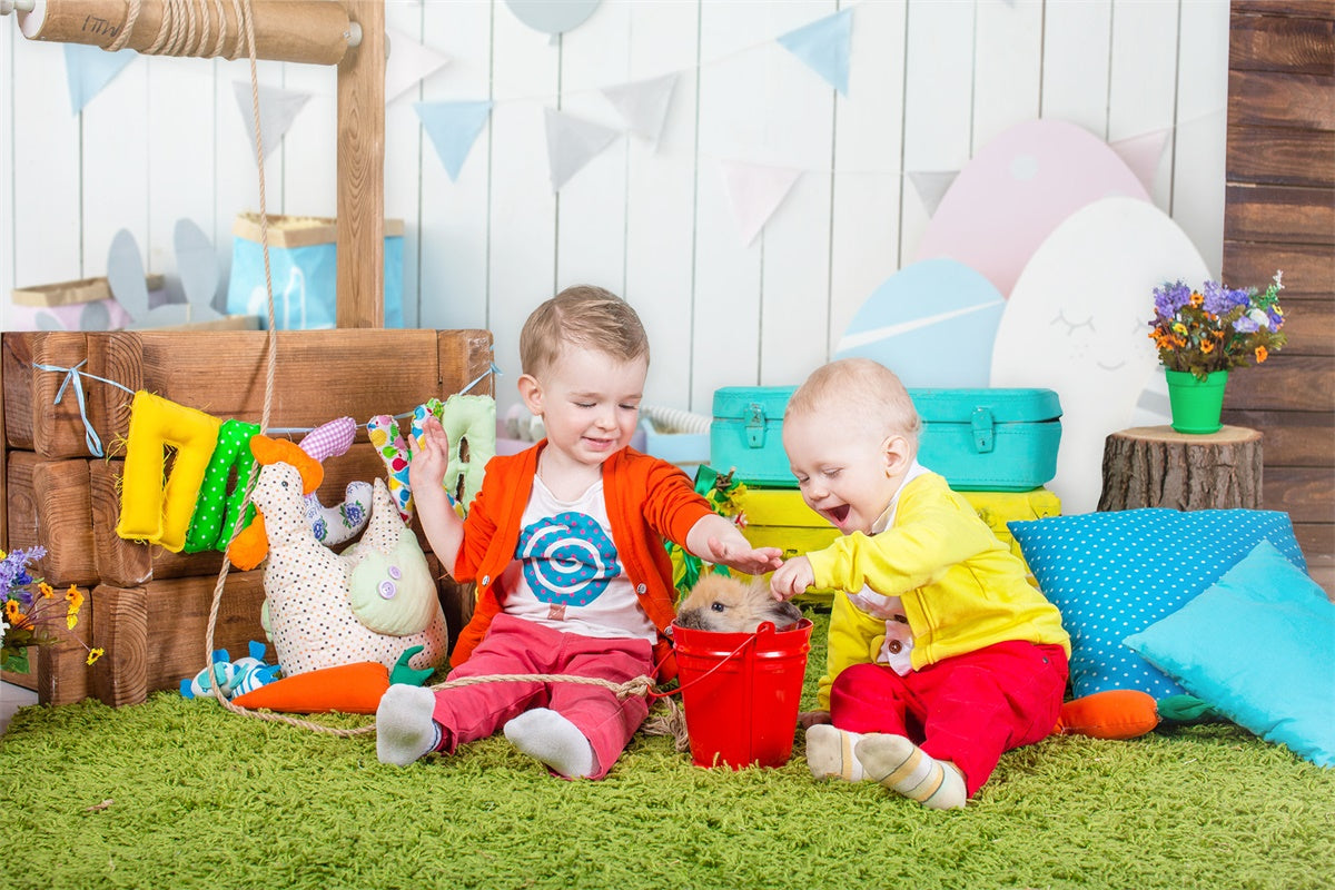 Morandi Colori Uova Di Pasqua Tavola Di Legno Fondali M1-15