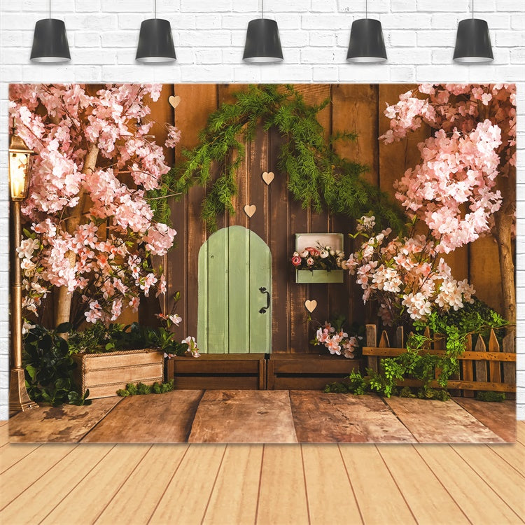 Sfondo Di Recinzione Per Cancello In Legno Spring Sakura M1-29