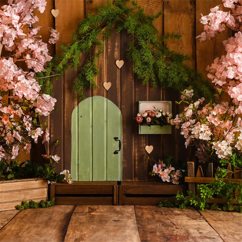 Sfondo Di Recinzione Per Cancello In Legno Spring Sakura M1-29