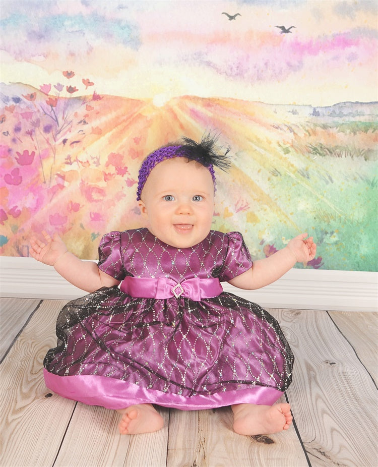 Pittura A Olio Primaverile Sfondo Colorato Di Fiori Naturali M1-42