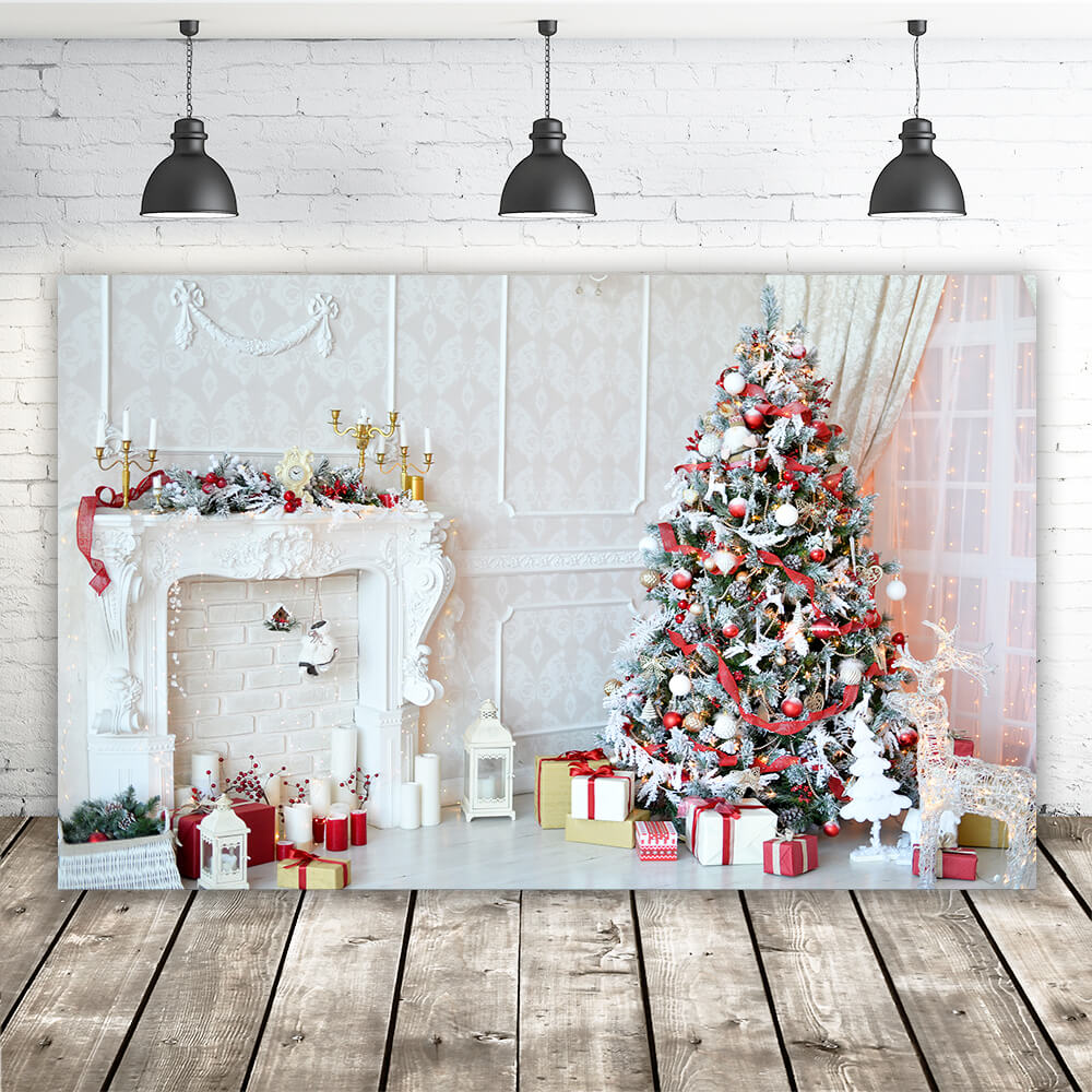 Sfondo Del Camino Decorato Per Natale GX-1048