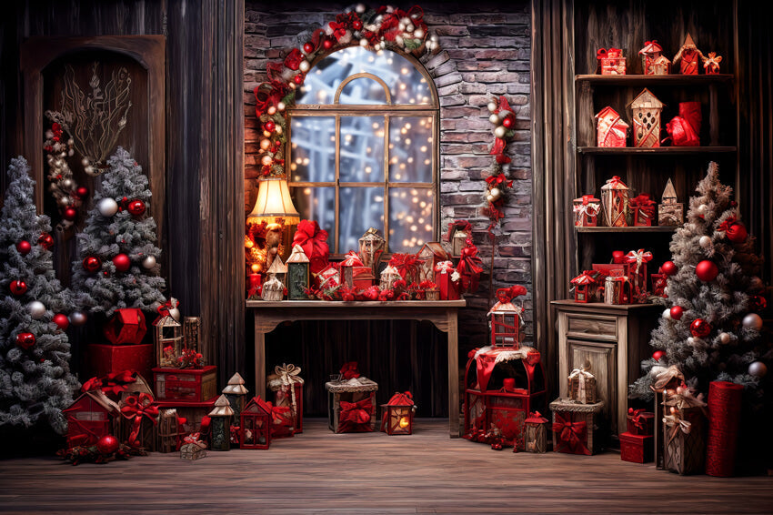 Sfondo Per Regali Dell'Albero Di Natale Per Fotografia M10-51