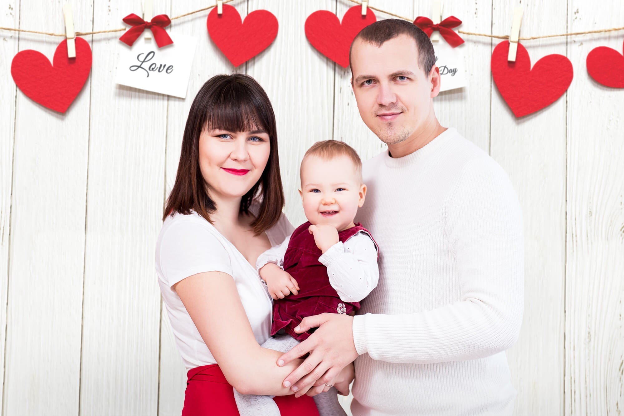 Sfondo Di Post-It Con Post-It A Cuore Rosso Bianco Per San Valentino Con Fiocco M12-16