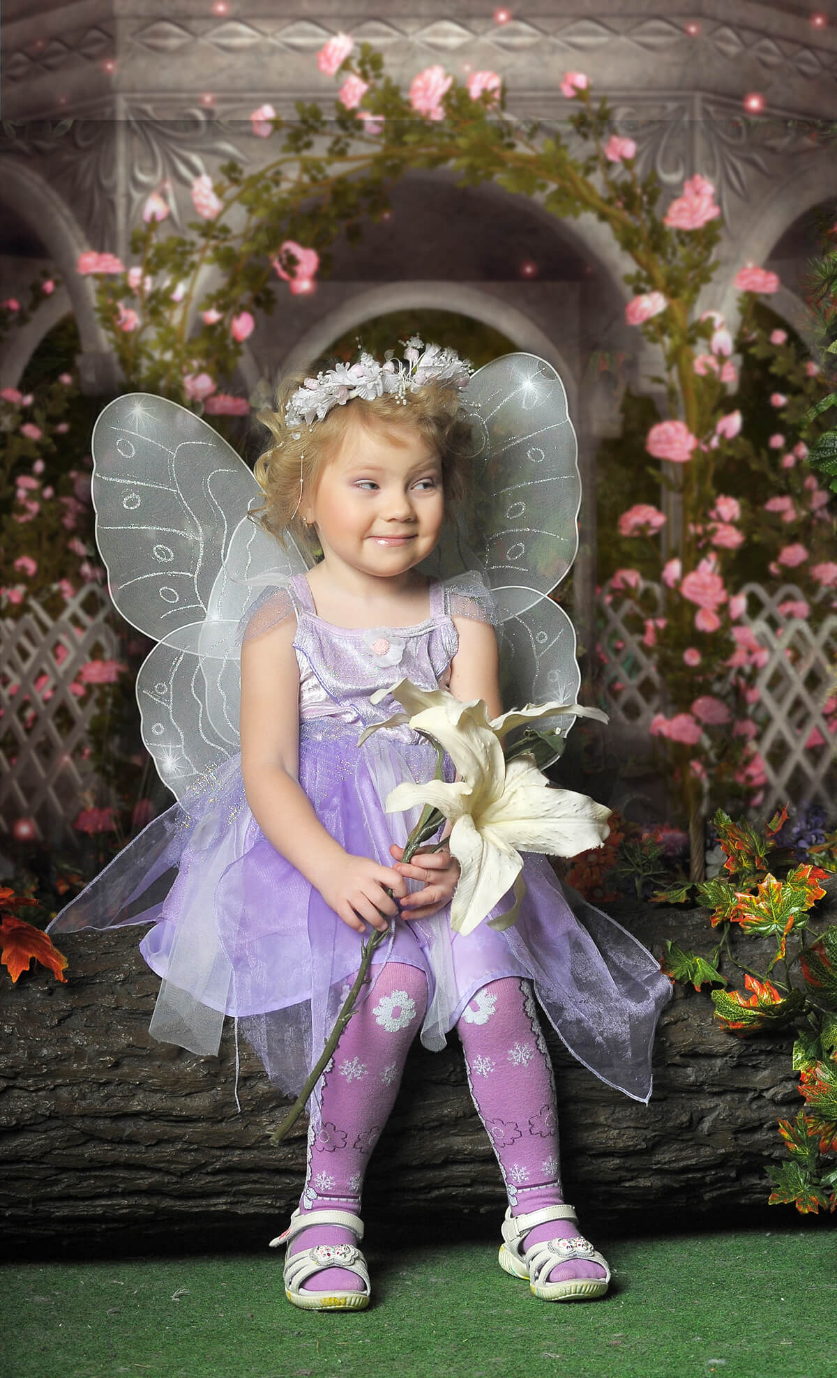 Romantiche Rose Selvatiche Rosa Attorno Allo Sfondo Della Foresta Del Ruscello Del Gazebo In Marmo M2-18