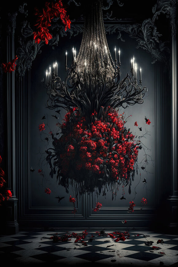 Sfondo Classico Per Candeliere Gotico Da Parete M5-03