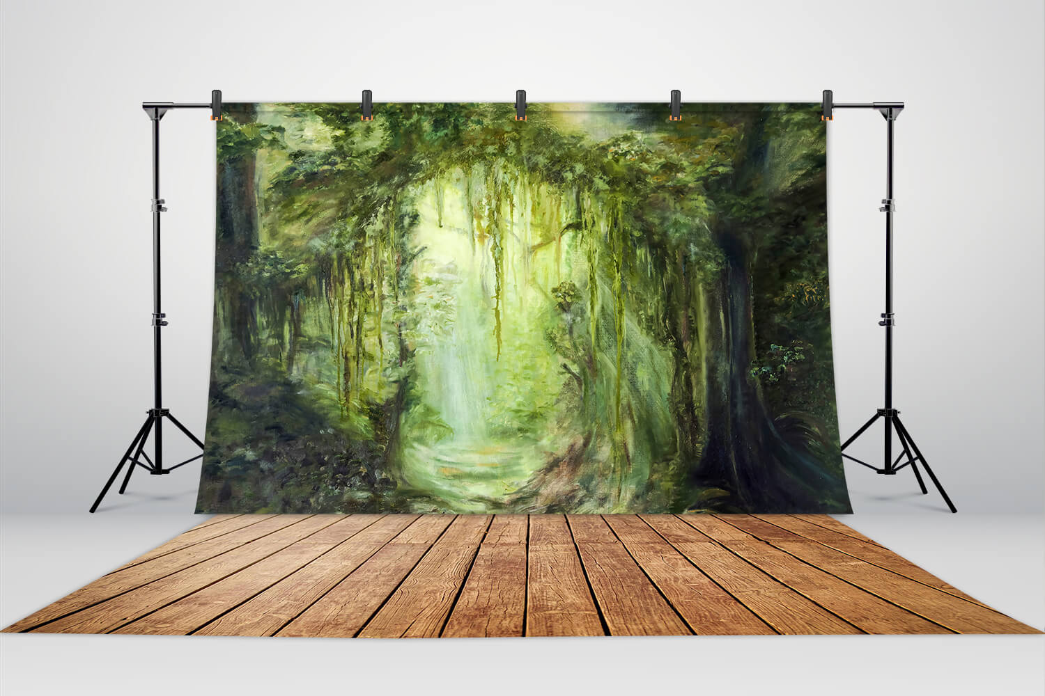 Sfondo Di Cabina Fotografica Giungla Pittura Artistica M5-102