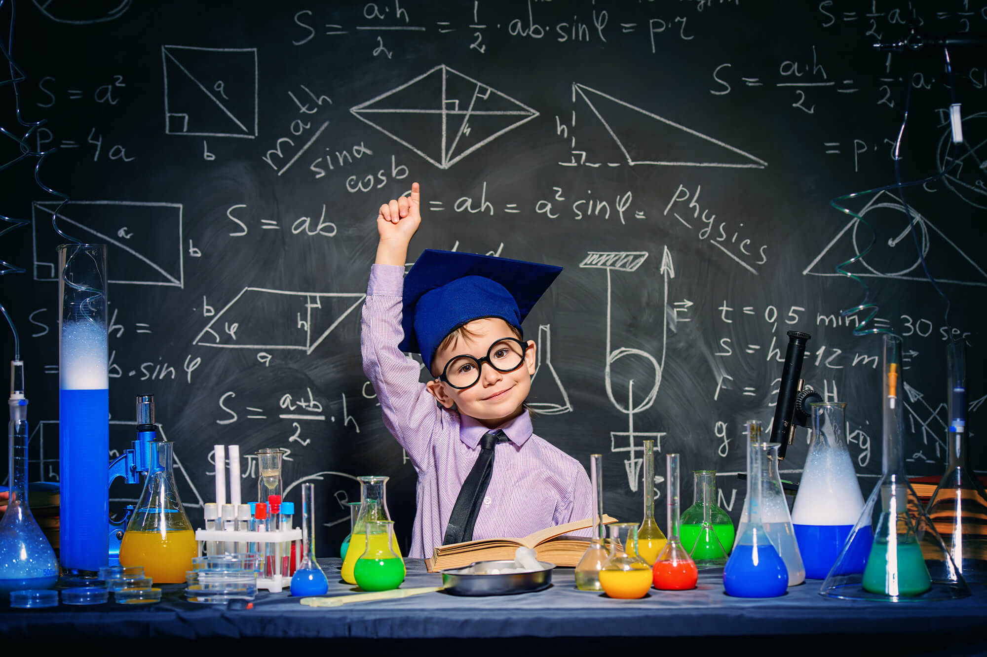 Sfondo Del Laboratorio Di Scienze Del Ritorno A Scuola M5-103