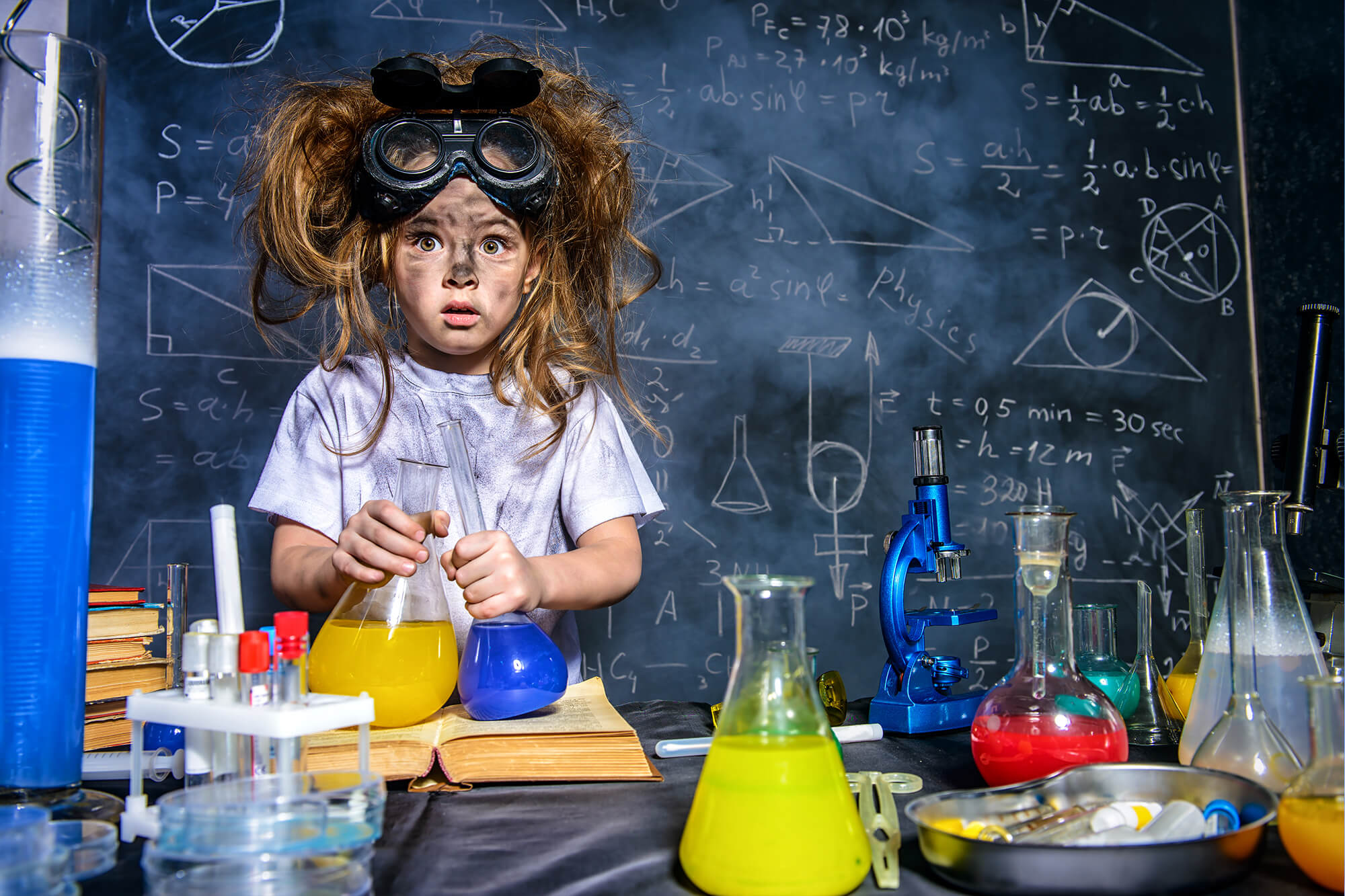 Sfondo Del Laboratorio Di Scienze Del Ritorno A Scuola M5-103