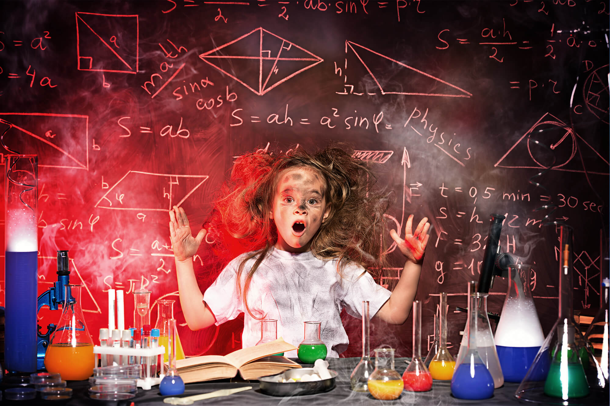 Sfondo Del Laboratorio Di Scienze Del Ritorno A Scuola M5-103
