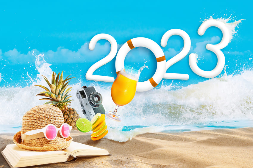Sfondo Da Viaggio Per Festa Estiva In Spiaggia 2023 M5-126