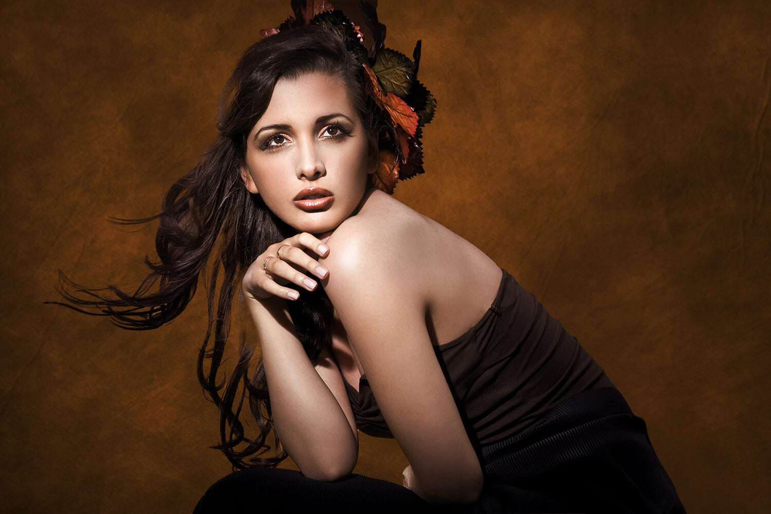 Sfondo Marrone Astratto Strutturato Kraft Vintage M5-13