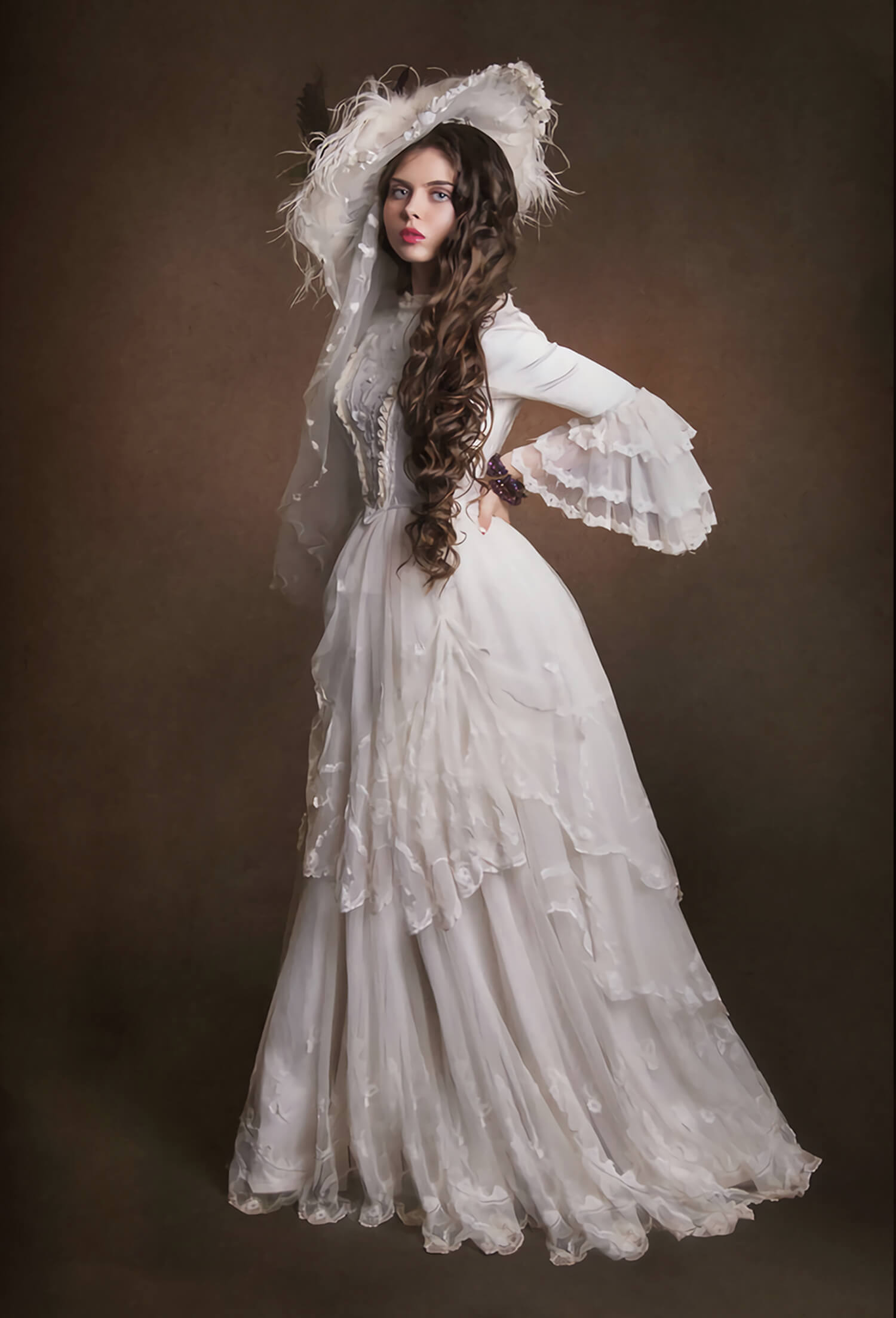 Sfondo Astratto Per Studio Ritratto Marrone Vintage M5-146