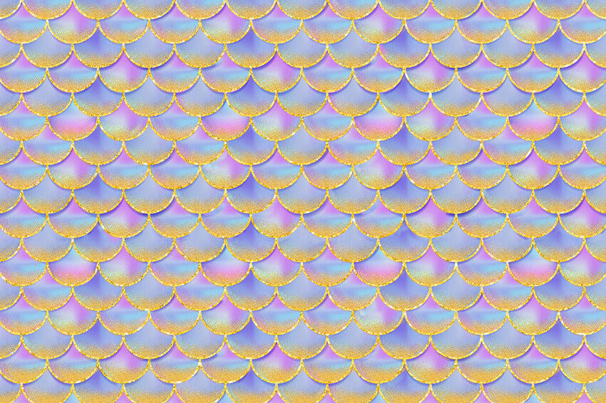 Sfondo Colorato Compleanno Squama Sirena M5-21