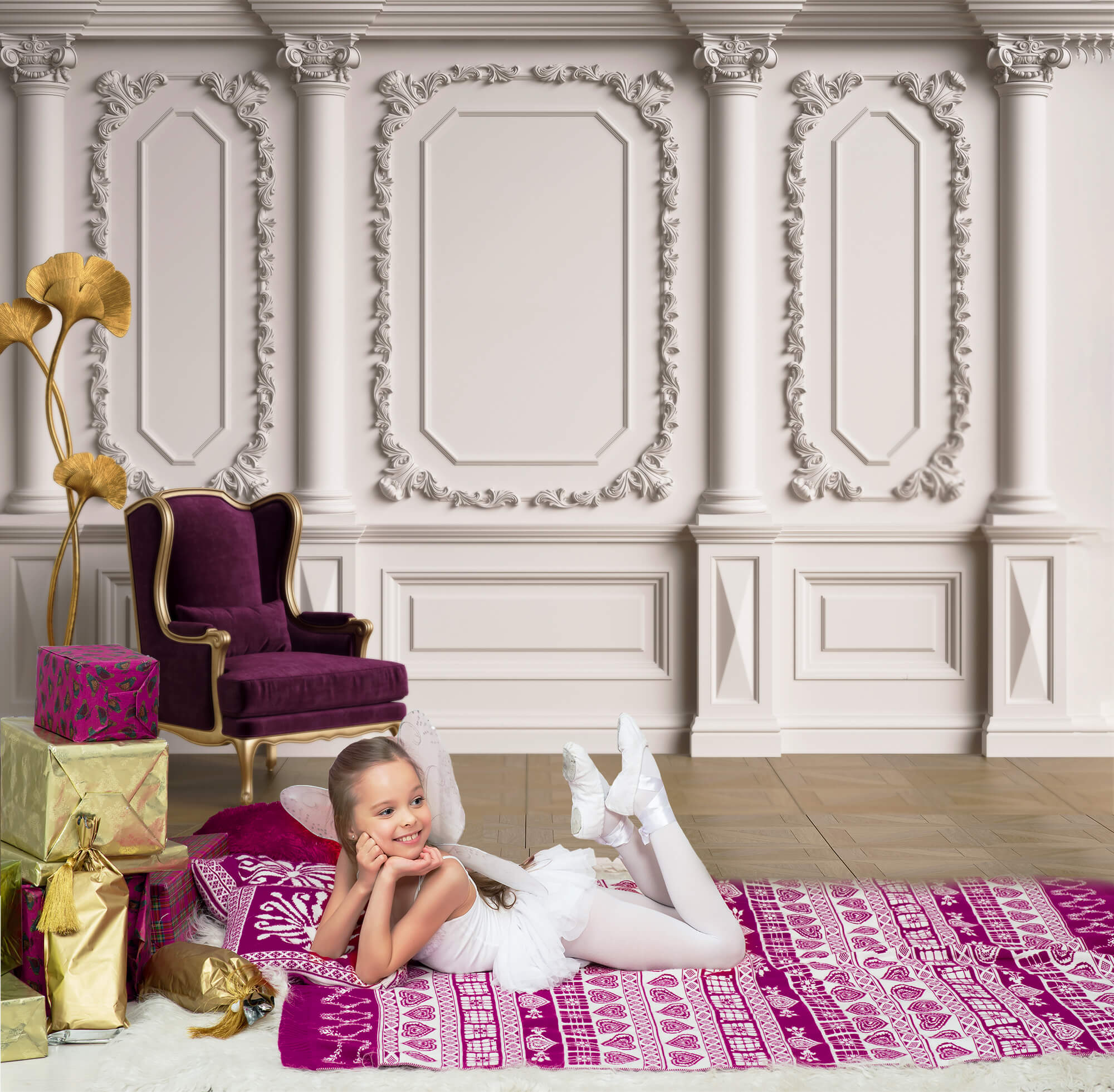 Sfondo Per Cabina Fotografica Da Parete Vintage Chic M5-32