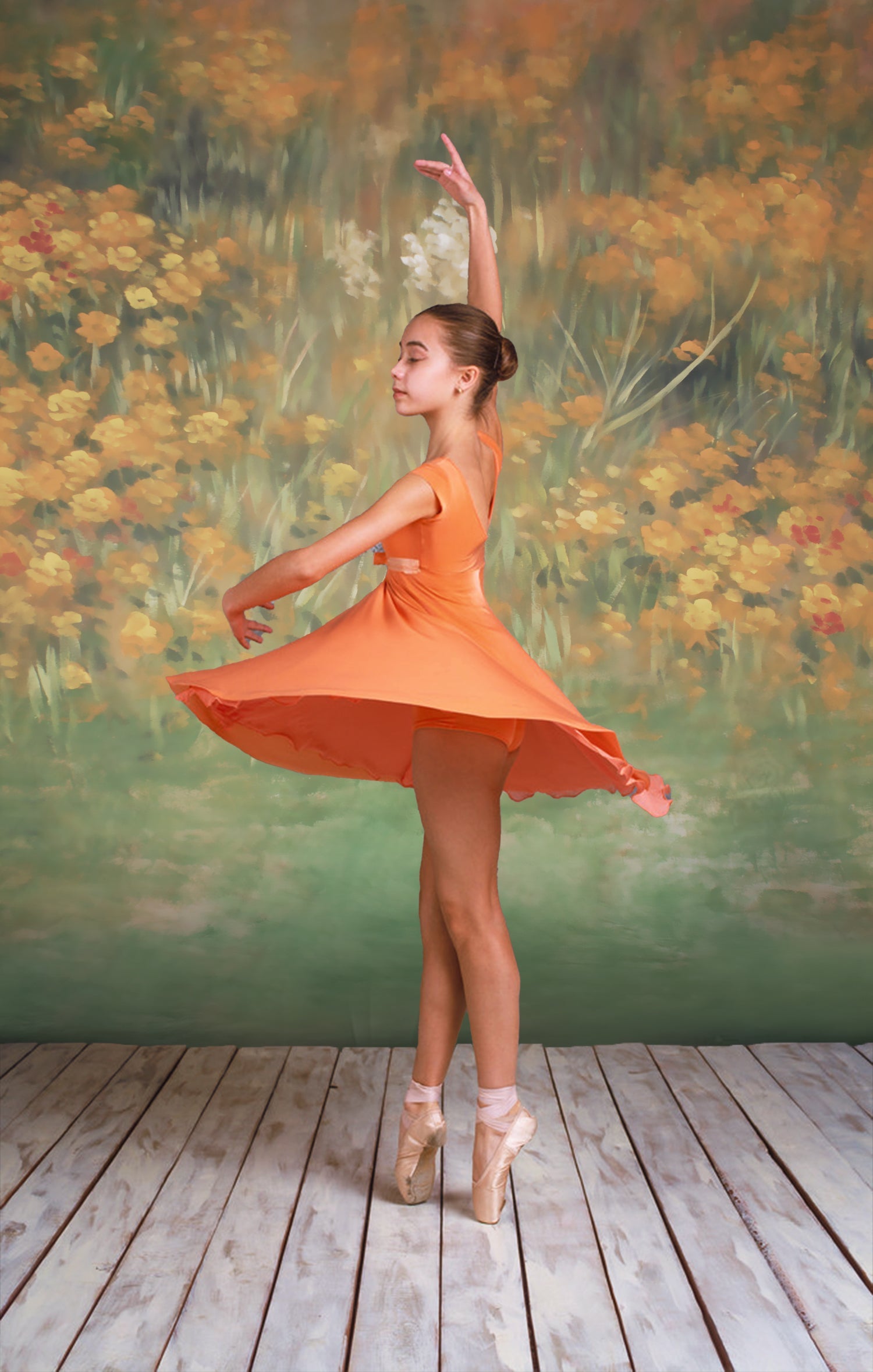 Sfondo Astratto Floreale Pittura Ad Acquerello M5-80