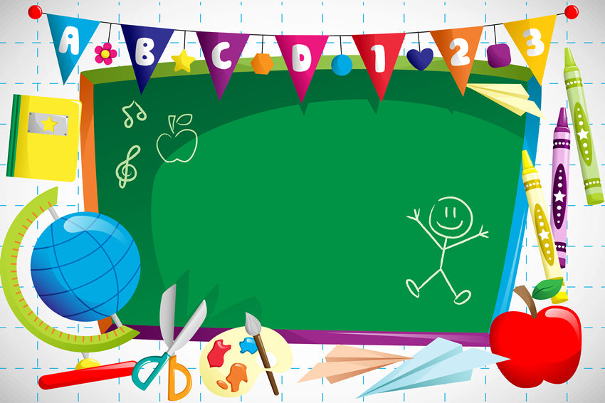 Penna Per Acquerello Per Lavagna Ritorno A Scuola Sfondo M5-83