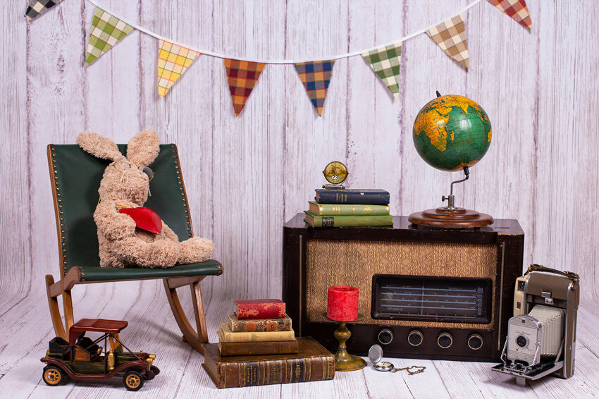 Sfondo Fotografico Per Bambini Con Decorazioni Vintage M5-88