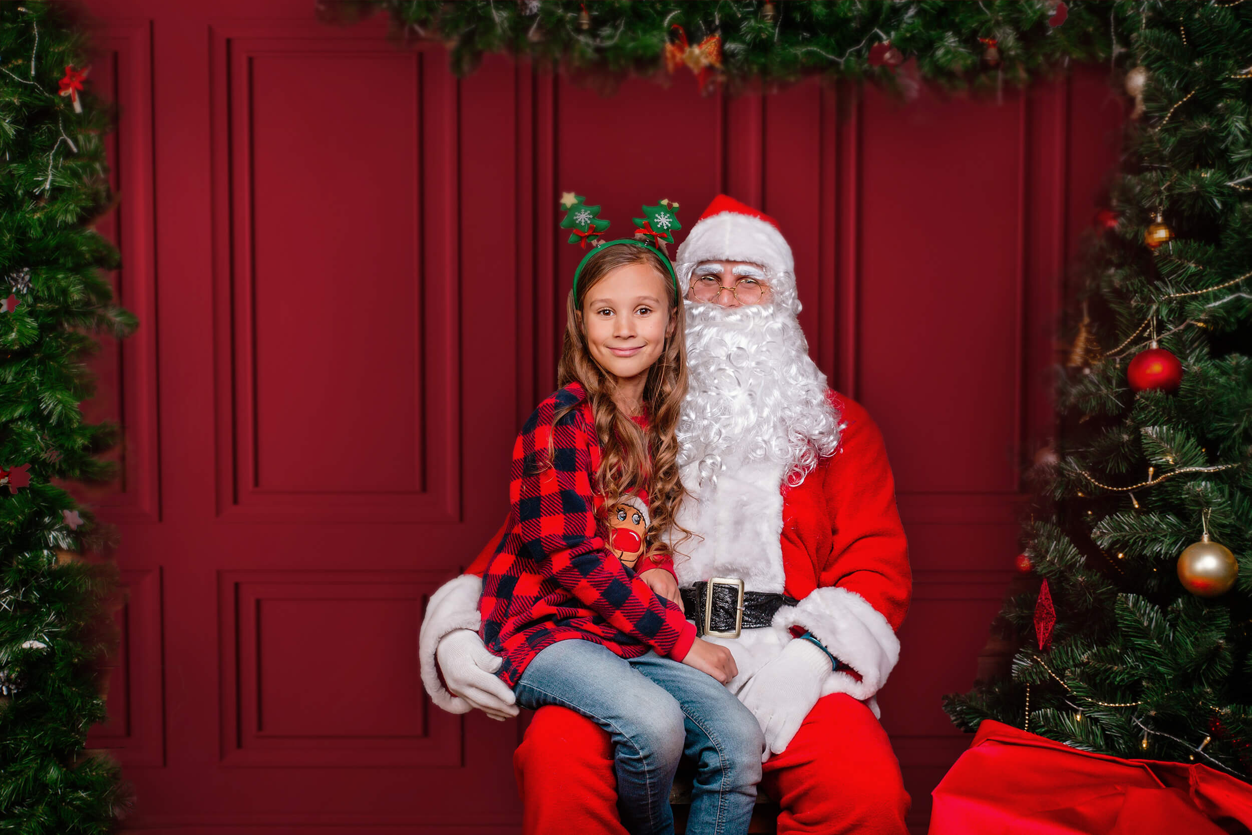 Sfondo Da Parete Retro Rosso Interno Classico M6-115