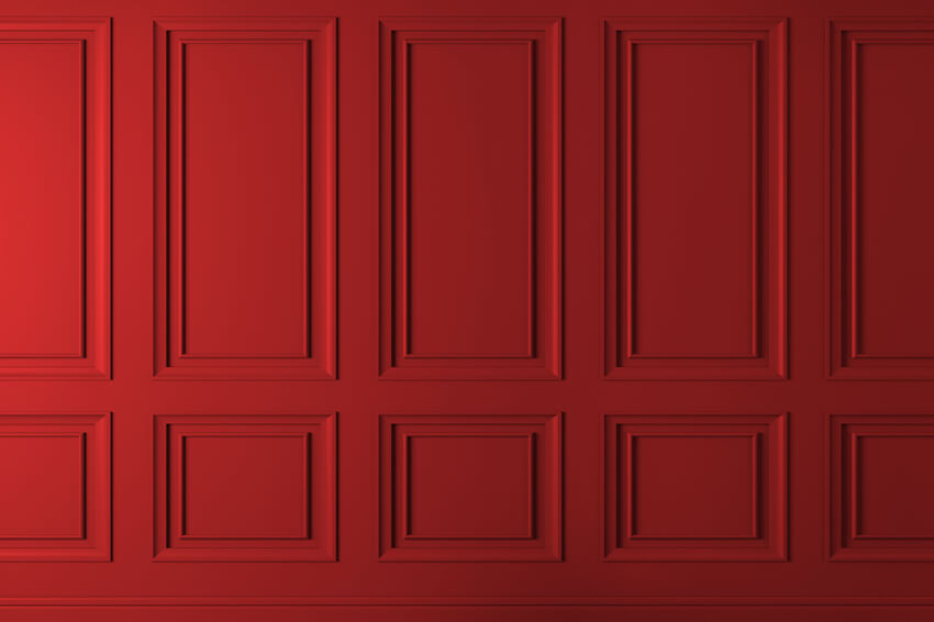Sfondo Da Parete Retro Rosso Interno Classico M6-115