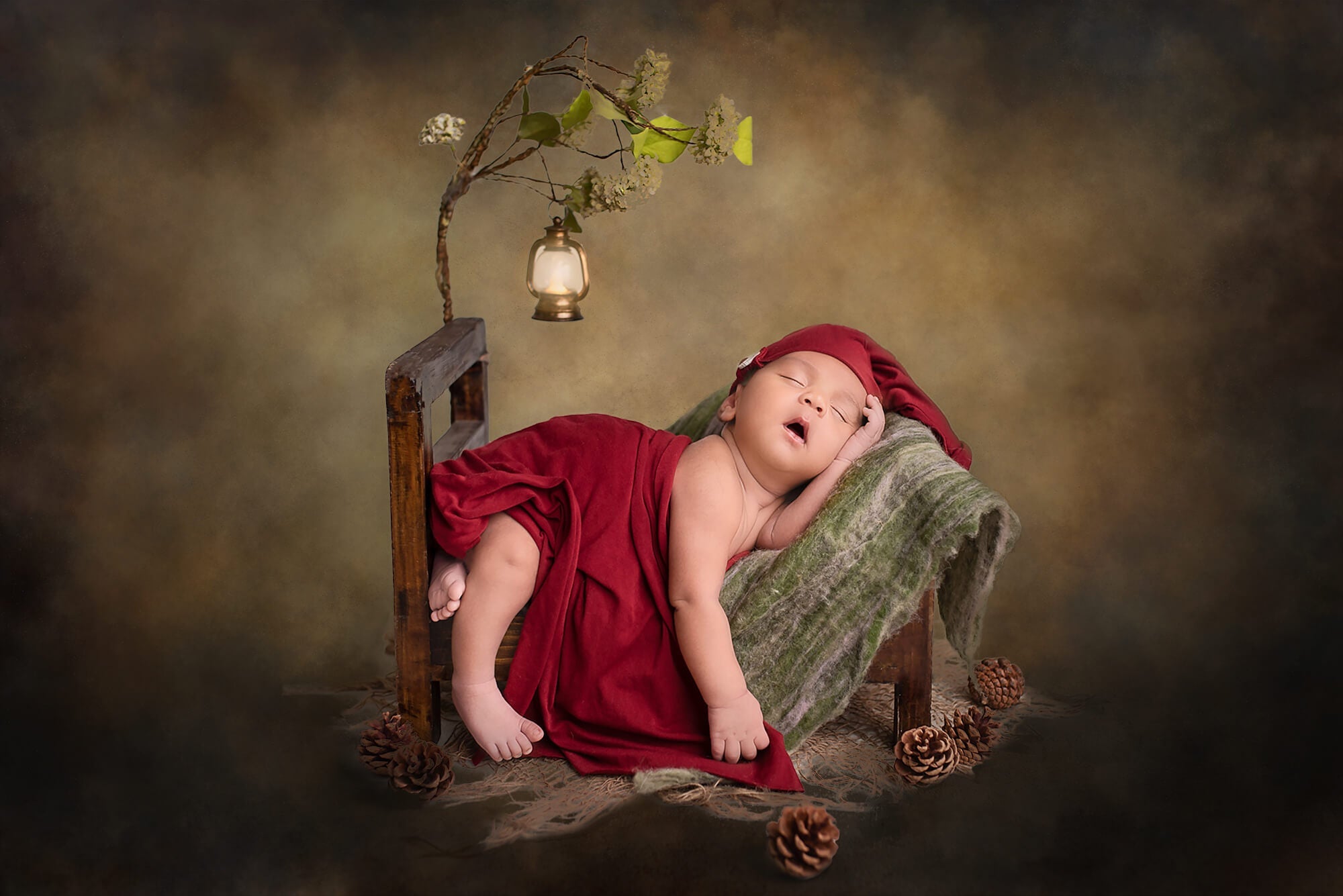 Sfondo Fotografico Ritratto Astratto Marrone Sfocato M6-63