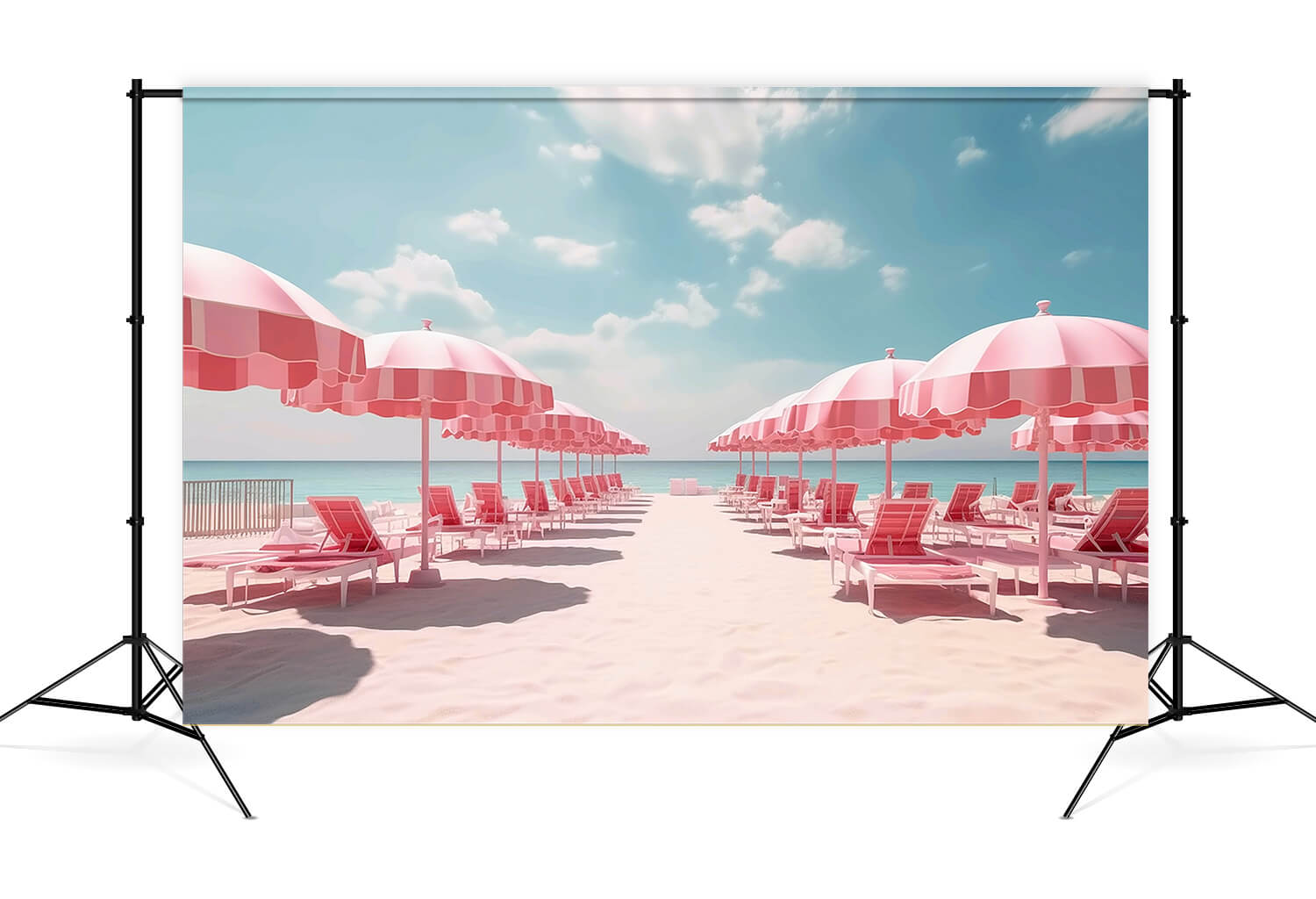 Sfondo Rosa Per Bambole Alla Moda Da Spiaggia Estiva M7-103