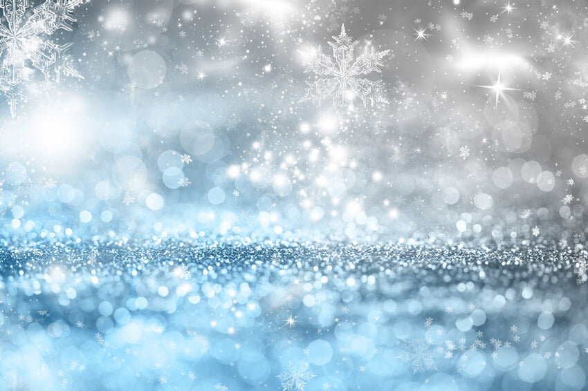 Sfondo Fotografico Con Fiocchi Di Neve Che Cadono Ghiaccio Invernale M7-45